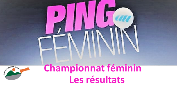 Championnat féminin : les résultats