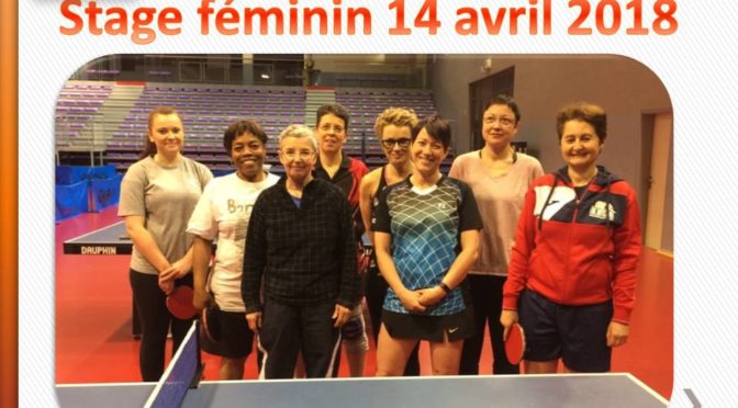 Stage féminine 14 avril 2018