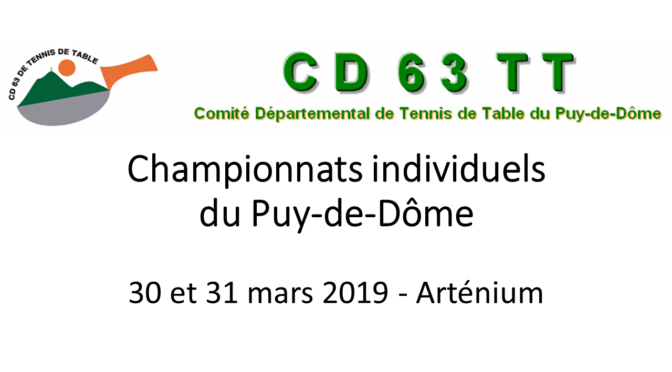 Championnats individuels du Puy-de-Dôme