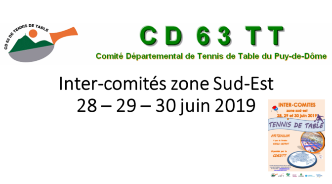Inter-comités zone sud-est