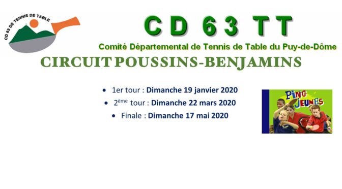 Circuit Poussins-Benjamins 2ème Tour