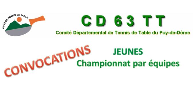 Championnat par équipes JEUNES